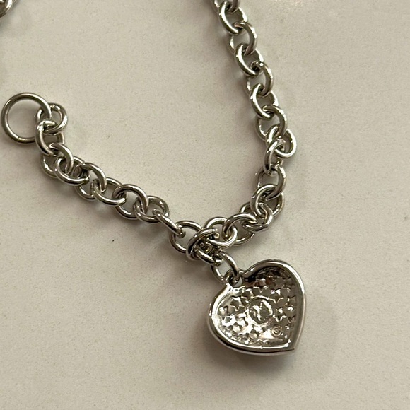 Swarovski Crystal American Flag Heart Silver tone patriotic Bracelet - Picture 4 of 8